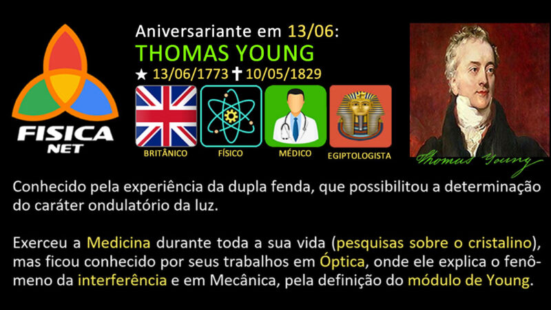 Em 13/06: THOMAS YOUNG